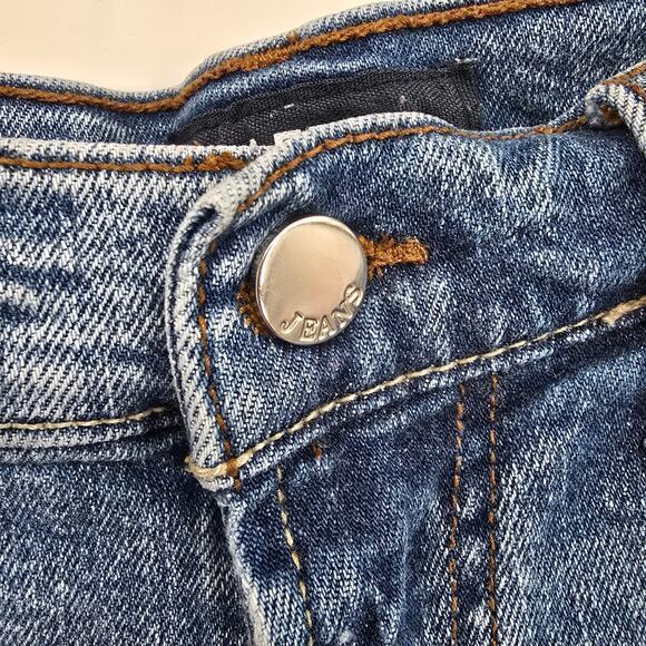 Aero Men's Distressed Frayed Slim‎ Bermuda Cut-Off Shorts Stretch Size 30 - Picture 9 of 11